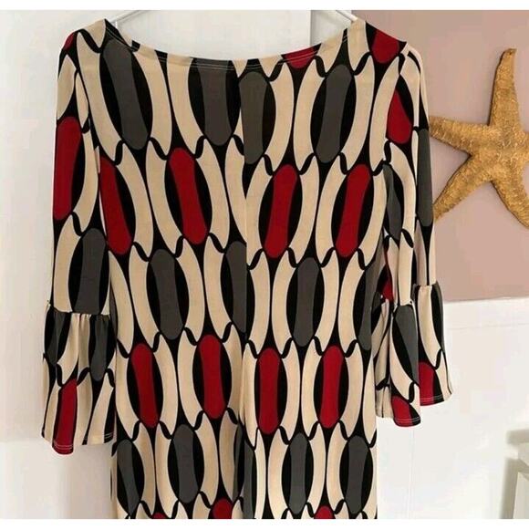 Speechless Retro Size Small Scoop Neck 3/4 Bell Sleeves Vintage Mini Deess - Picture 6 of 9